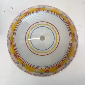 Vintage Ceiling Light Cover Round Shade Frosted Glass Retro Kitchen Colorful 11" - Picture 1 of 9
