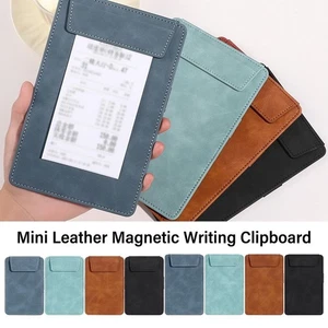 Magnetic Writing Clipboard Leather Writing Pad School Office - Picture 1 of 14
