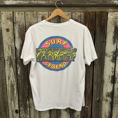 Camiseta vintage de los 90 Surf Legend Territory Of Hawaii para hombre cosida única XL Foto 1 de 4