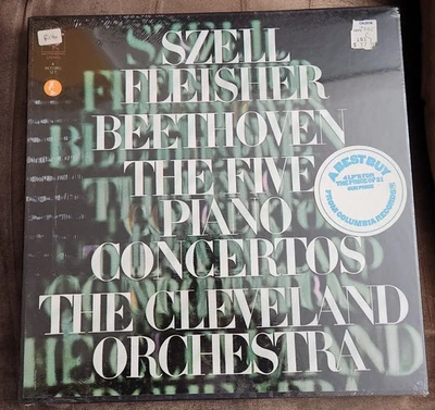 Szell, Fleisher, Beethoven  The Five Piano Concertos  4 LP Box Set  SEALED  MINT - Image 1 of 2