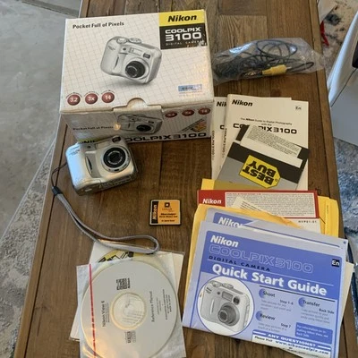 Nikon COOLPIX 3100/E3100  3.2MP Digital Camera - Silver - Image 1 of 4