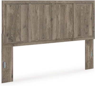 Cabecero Panel Transicional Stanziford, King, Marrón Claro Foto 1 de 2