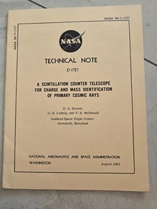 Genuine NASA Apollo Program Era Technical Report - Primary Cosmic Rays - Picture 1 of 4