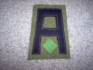 Parche Ejército de los Estados Unidos Primera Guerra Mundial Primer 1er Ejército MP Parche AEF fieltro de lana - Imagen 1 de 1