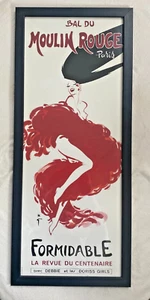 Toulouse Lautrec Moulin Rouge "Formidable" 12.5" x 29.5" Matted Art Print - Picture 1 of 4