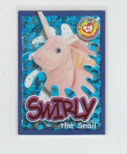 1999 Ty Swirly The Snail Beanie Babies Orange Foil card #269 - Picture 1 of 2