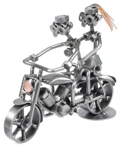 metalman24 Schraubenmännchen MOTORRAD Mann mit Frau geschenk geschenkideen - Bild 1 von 1