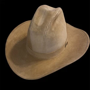 Vintage Levi Strauss & Co Cowboy hellbraun Western Hut Cord 7? USA Made - Bild 1 von 13
