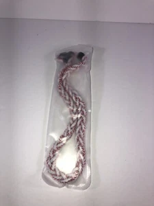 Baseball Necklace Red & White 3 Rope Twist Titanium Sport Softball In Package - Picture 1 of 4