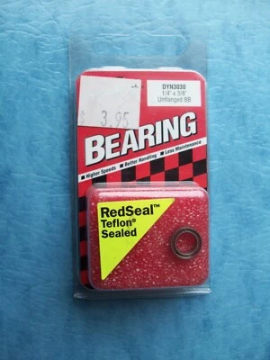 DYNAMITE 3030 1/4" X3/8" UNFLANGED BALL BEARING RED SEAL DYN3030 NIP - Image 1 of 2