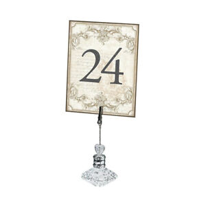 Table Numbers Wedding 1-24 Gold Vintage Reception Decorations Signs
