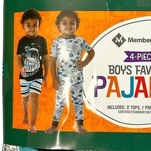 Member's Mark Boy's 4-Piece Mix-N-Match Favorite Pajama Sets Astronauts 8 - Picture 1 of 1