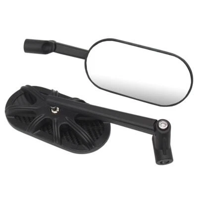 Handle Bar End Mount Rearview Side Mirrors Glass For Motorcycle ATV Scooter - Image 1 of 4