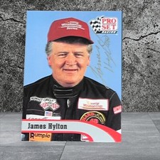 James Hylton 1992 PRO SET RACING #216 autographed VINTAGE PIONEER WINSTON card