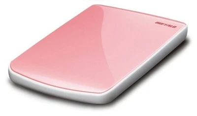 Buffalo MiniStation Lite Pink 2.5" USB-2 GEHÄUSE (OHNE HDD) leicht defekt!!! - Bild 1 von 3