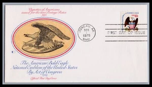 US FDC # 1596 13c Bald Eagle Fleetwood   1975, 9E948 - Picture 1 of 1