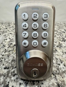 Zomoss Keypad Digital Deadbolt DZS01 Stainless Steel Bronze NEW Fast Shipping - Picture 1 of 8
