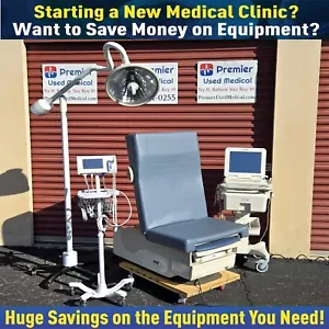 Ritter Midmark Power Exam Table 622 w Dusty Blue Uphlstry *Premier Used Medical* - Picture 1 of 24