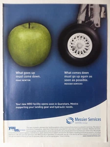 10/2006 PUB MESSIER SAFRAN LANDING GEAR POMME APPEL APFEL NEWTON QUERETARO AD - Picture 1 of 1