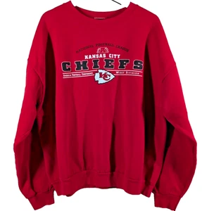 Sudadera De Colección Kansas City Chiefs Adulto 2XL Roja Manga Larga Cuello Redondo NFL - Imagen 1 de 8