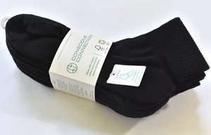 French Connection Men's Crew Socks 5 Pack Black Organic Cotton/Recycled Material - Picture 1 of 2