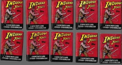 10 Unopened packs Indiana Jones Trading Cards - Image 1 of 2