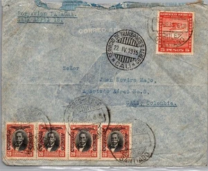 GOLDPATH: CHILE AIR MAIL 1935, TO COLOMBIA CV848_P11 - Picture 1 of 2