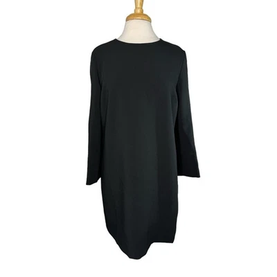 BANANA REPUBLIC *NEW* Black Long Sleeve Shift Dress Size 12 Womens  - Image 1 of 4