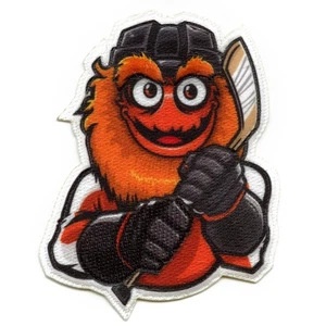 Philadelphia Orange Creature FotoPatch Mascot Hockey Parody Embroidery Iron On - Picture 1 of 2