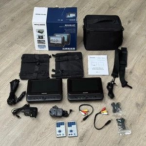 Reproductores de DVD portátiles NEXTBASE SDV48-AC TWIN 7" EN EL AUTOMÓVIL con cables y controles remotos en caja - Imagen 1 de 17