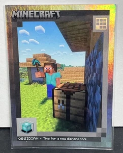 2024 Panini Minecraft Obsidian Crafting Chronicles #79 Silver Prizm Foil /475 - Picture 1 of 4