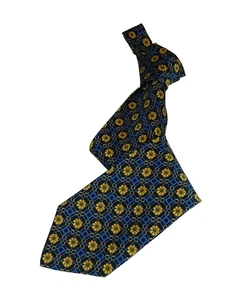 Nueva corbata floral PIERRE PACHA $45 azul multicolor 100 % seda italiana Qte_B1 - Imagen 1 de 6