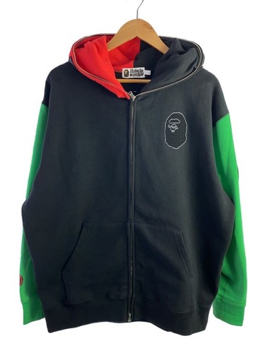 A BATHING APE (BAPE) Felpa con cappuccio e zip BAPE A Bathing Ape Shark L cotone multicolore #ED AZA