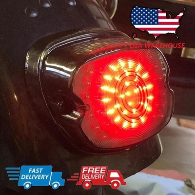 Luz trasera LED roja señal de giro de freno trasero para Harley-Davidson Dyna Softail ect.. Foto 1 de 4