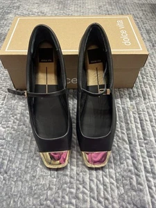 Dolce Vita Reyes Cap Toe Damen Slipper - Schwarz/Gold Neu mit Karton - Bild 1 von 11