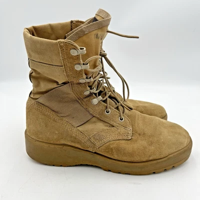 Botas de Combate Vibram Clima Caliente Ejército Tostadas #789 Para Hombre Talla 7 Anchas LEER Foto 1 de 4
