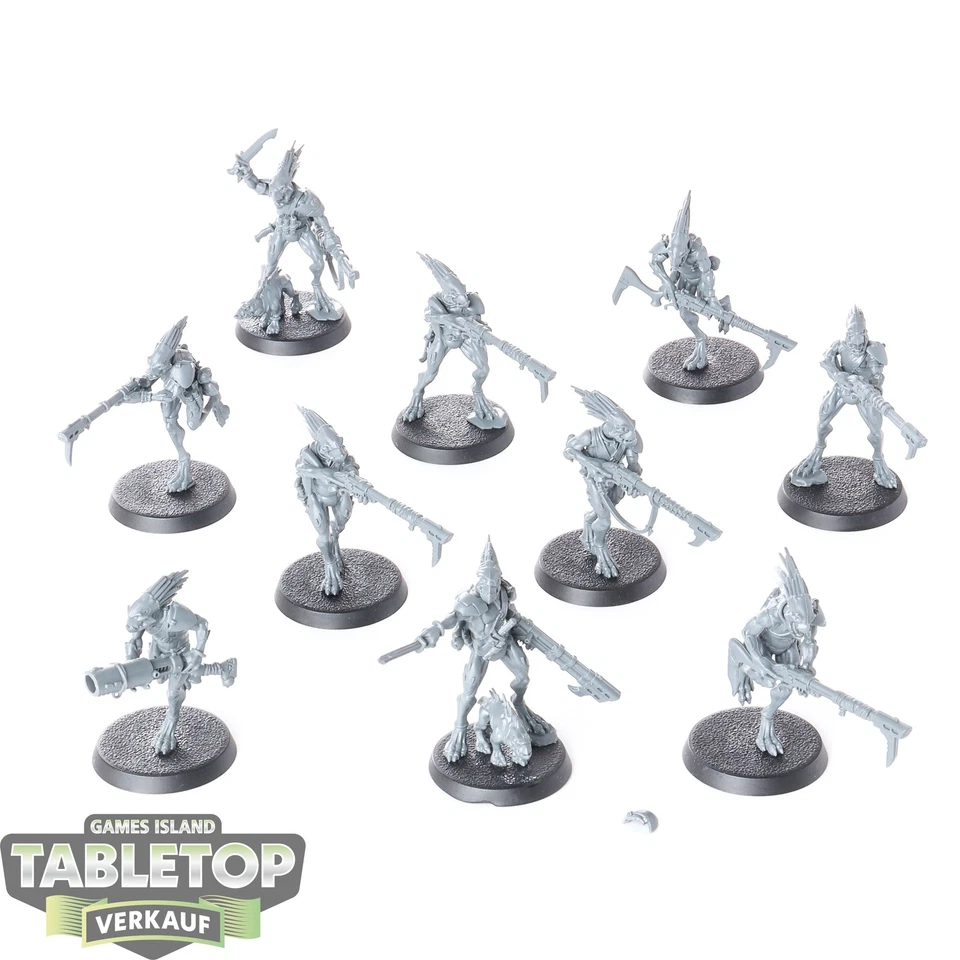 Tau Empire - 10x Kroot Carnivores - unbemalt - Bild 1 von 1