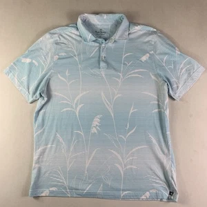 Nat Nast Polo Shirt Mens XL Blue white Striped Short Sleeve Logo beach - Picture 1 of 5