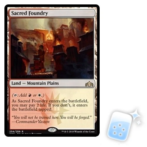 SACRED FOUNDRY Guilds Of Ravnica GRN Magic MTG MINT CARD - Image 1 of 1
