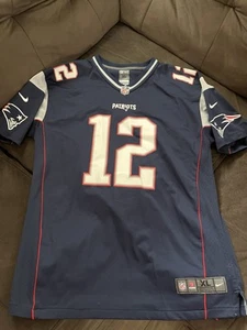 Tom Brady #12 Nike On Field New England Patriots Youth XL Football Jersey NFL - Picture 1 of 2