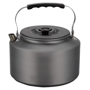 Camping Kettle 2.2L Aluminum Alloy Open Campfire Coffee Tea Pot Fast Heating ... - Bild 1 von 7