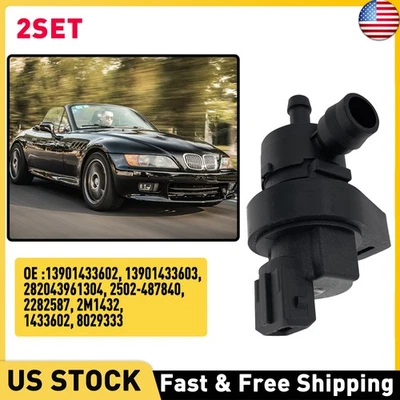 2x Válvula de purga de bote de vapor para BMW 525i 530i 540i 740i 325i 325xi 330i PV798 Foto 1 de 4