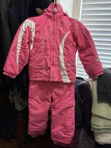 Obermeyer IGrow Girls Pink Glitter Snowsuit Size Preschool 5 - Picture 1 of 12