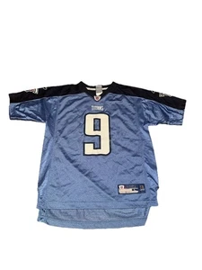 Vintage Reebok Authentic NFL Tennessee Titans Steve McNair 9 Jersey Kids Large - Picture 1 of 6