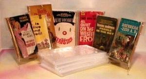 Poly Bags 2 mil Storage Sleeves For Paperback Books, brochurers, 5"x9" (100 ct) - Picture 1 of 1