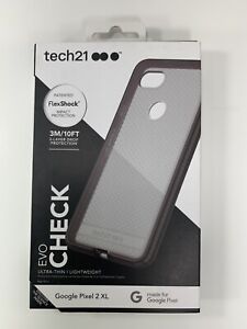 Tech21 Evo Check Series Flexible Gel Case for Google Pixel 2 XL - Smokey/Black