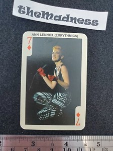 1986 Dandy Rock N Bubble Bubblegum Playing Trading Card Annie Lennox Eurythmics