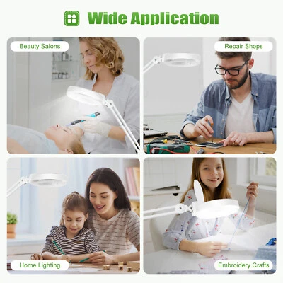 8X Dioptrien LED Lupenleuchte Lupenlampe Kaltlicht Kosmetik Lupe mit Stativ DHL - Bild 1 von 4