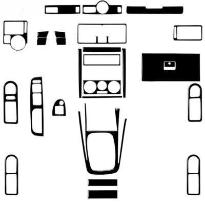 Para Volkswagen Golf 4 MK4 1999-2004 Cambio de marchas Ventana Elevador Radio CD Salida de aire Foto 1 de 4