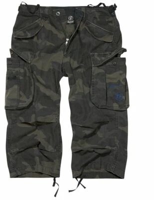 Brandit Trousers Shorts Bermuda Industry 3/4 Man Cargo Darkcamo - Imagem 1 de 4